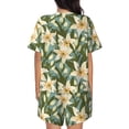 thumbnail image 3 of Lsque Lilies Flowers Women's Short-Sleeved Pajama Set - 2 Piece Soft and Lightweight Sleepwear Set-X-Large, 3 of 9