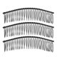 thumbnail image 4 of 6 peines de metal en blanco con 20 dientes para el cabello, accesorios para el cabello de novia para bodas. Negro, 4 of 9