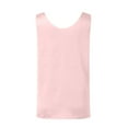 thumbnail image 5 of Satin Sleeveless Top, Round Neck Loose Vest, Blended Fabric, Casual Daily Wear, Red 2XL, Size S-XXL, 5 of 6