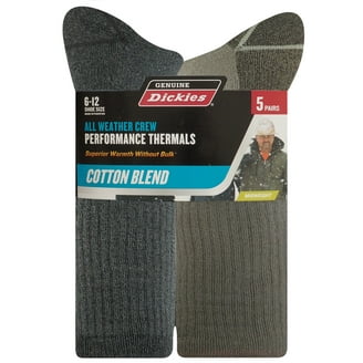 Genuine Dickies Brushed Acrylic Thermal Crew, 3 Pack, Shoe Size 6