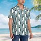thumbnail image 3 of Balery Penguin Camisas hawaianas de manga corta para hombre, camisas playeras de corte holgado, camisas de vacaciones con botones,Medium, 3 of 7