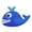 Blue Whale, variant on Squeaky Plush Dog Toy, Double-Layer Tear-Resistant Chew Toy for Small to Large Dogs, Teething Boredom Relief(Green Sea Turtle)