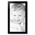 thumbnail image 2 of ArtToFrames 15" x 27" Satin Black Step Lip Picture Frame, 15x27 inch Black Wood Poster Frame (WOM-1452), 2 of 7