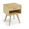 thumbnail image 6 of Camaflexi Mid Century Modern Nightstand 1 Drawer Night Stand with Open Shelf, Oak, 6 of 10