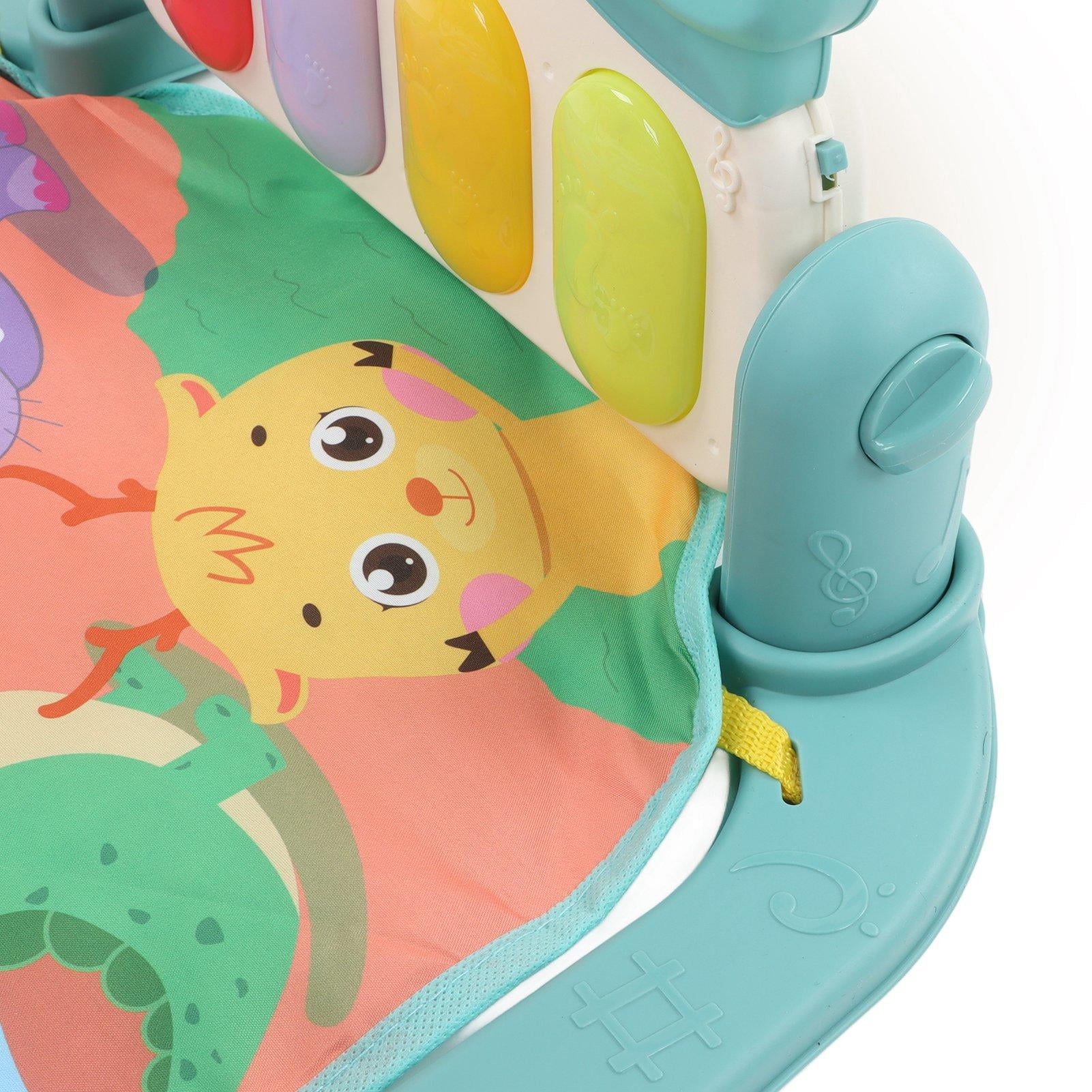 LAZIOEGR Baby Piano Gym Mat – Soft, Detachable Play Mat with Music, Lullabies, Light & Foot‑Pedal Fitness for Newborns & Toddlers