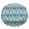 thumbnail image 2 of Pioneer Flower Floral Print Pattern Round Tablecloth 60 X 60 Inch, Wrinkle Resistant Wipeable Table Cloth for Kitchen Dining Picnic Patio Party, 2 of 6