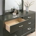 thumbnail image 6 of Furniture of America Willow Wood 6-Drawer Dresser, Metallic Gray, 6 of 7