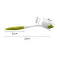 thumbnail image 6 of harmtty Pot Brush Dense Bristles Long Handle Spatula Brush Head Good Rebound Labor-saving Dish Washing Pan Brush Kitchen Gadget,Green, 6 of 8