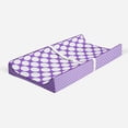 thumbnail image 3 of Bacati - Mix N Match Chevron/Dots Purple Girls Quilted Changing Pad Cover, 3 of 23