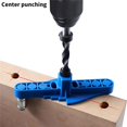 thumbnail image 3 of Juegos de localizadores de perforadoras de orificios rectos 2 en 1, Plotter autocentrante, Punzón de espiga redonda, Herramientas de bricolaje para trabajar la madera, 3 of 5