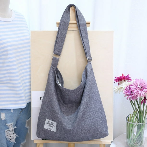 Cabina Home - NEW Large Canvas Tote Bag Casual Daily Cross-body Hobo ...