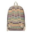 thumbnail image 3 of Unisex Boho Bohemian Rucksack, Vintage Style Backpack with Front Pocket, Lightweight Bag for School University Work Commute, Great Gift Choice, 3 of 5