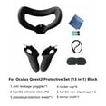 thumbnail image 2 of YiLBX Controller Grip Cover for Oculus Quest 2 with Silicone Face Cover, Protective Lens Cover, Silicone Handle Strap Combo, Sweatproof Lightproof Anti-Throw Accessories, 13pcs/Set, 2 of 8