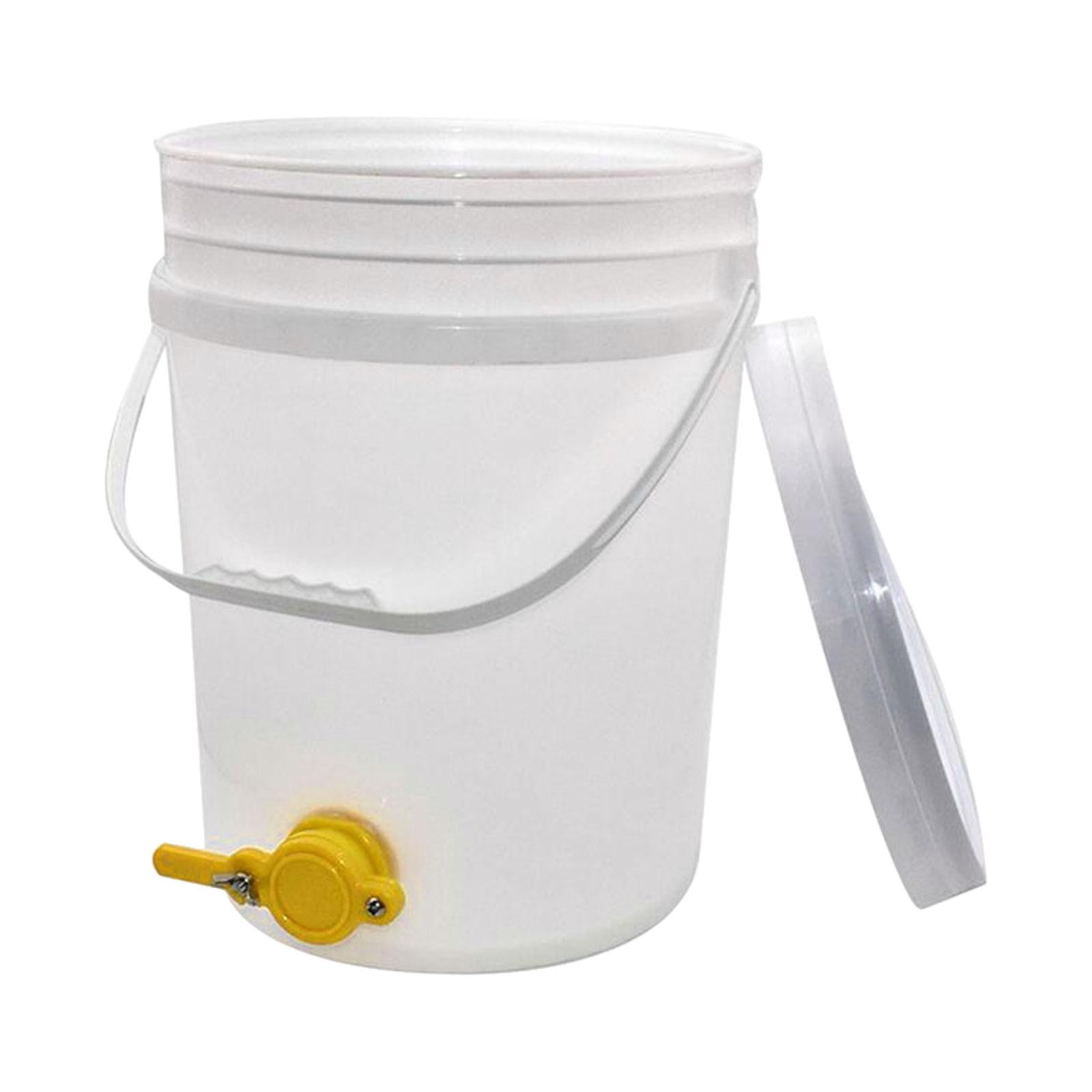 FashionCha Honey Pail Bucket Container Large Capacity Supplies Dispenser Multipurpose Syrup 15L