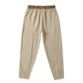 thumbnail image 6 of Mens Stretch Golf Pants Casual Slim Fit Cropped Tapered Dress Pants Elastic Waist Lightweight Trousers Khaki XL, 6 of 9