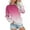 Hot Pink, variant on Womens Crewneck Oversized Sweatshirts Long Sleeve Gradient Printed Tops Fall Fashion 2025 Pullover Sweaters Winter Clothes