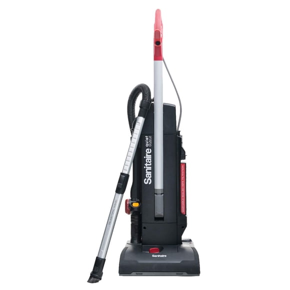 Aspiradora comercial vertical Sanitaire MULTISURFACE QuietClean® SC9180D negra