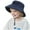 D-Navy, variant on Lovskoo Infant Bucket Hat Wide Brim Baby Summer Sun Protection Floppy Fashion Solid Color Sun-hat Outdoor Cute Sunscreen Hot Pink 3-12 Months