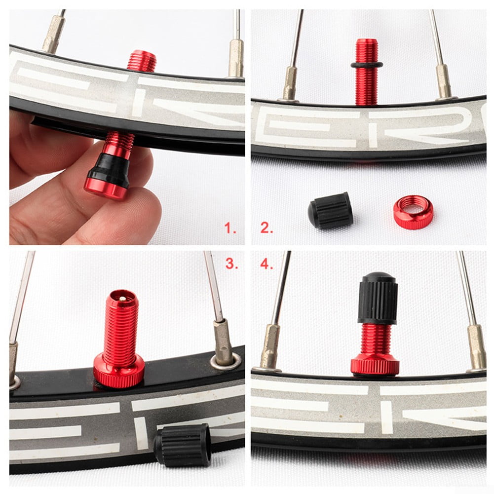Details about   MTB CX ROAD TUBELESS ALLOY PRESTA VALVE STEM PAIR 40mm Spare Core & Remover Tool 
