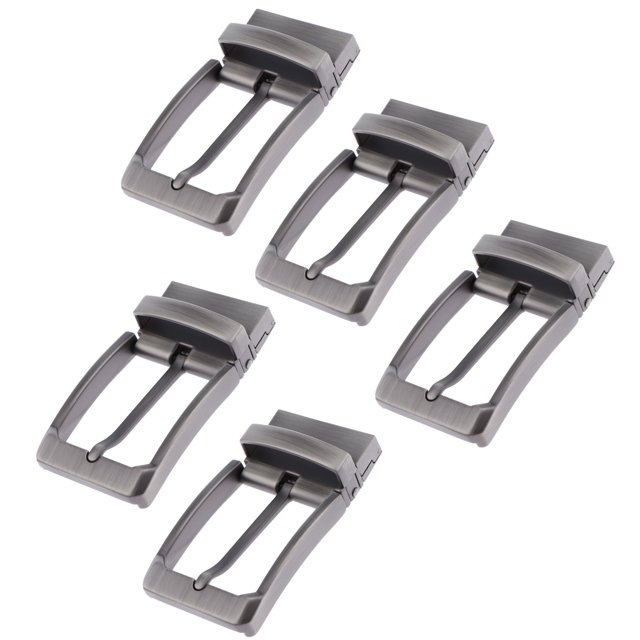 5pcs Mens Antique Belt Buckle Single Prong Rectangular Pin Buckle reversible Sunnimix Hebilla de cinturón reversible para hombre