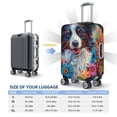 thumbnail image 6 of Lsque Oil Painting Sunflower Puppy Printed Luggage Cover, Travel Luggage Protector,Scratch and Dirt Resistant, Fits 18-32 Inch Luggage - Medium, 6 of 9