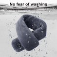 thumbnail image 5 of ZOELNIC USB Heated Scarf, Electric Heating Scarf for Men Women Waterproof Massage Heated Neck Wrap with Three-speed Temperature Control Warming Scarf, Gray, 5 of 10