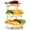 D, variant on 3 Tier Ceramic Fruit Bowl for Kitchen Counter – Fruit Basket with Gold Metal Stand, Fruit Holder for Snacks, Nuts, Cakes, Desserts, Bread, Candy Storage