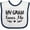 White and Navy, variant on Inktastic My Gram Loves Me Scandinavian Girls Baby Bib