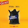 thumbnail image 3 of Glad Black Garbage Bags - Regular 74 Litres -, 40 Trash Bags, 3 of 4