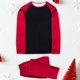 thumbnail image 1 of Conjunto de pijama de manga larga para hombre, blusa de color liso, camisa y pantalones de poliéster, para Navidad, 1 of 5