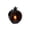Black, variant on Round Simulated Flame Fireplace Lamp, Dual-Use Tabletop & Hanging Ambient Light, Warm Flickering Fire Decor for Housewarming Holiday Homestay Home Decor(Black)