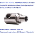 thumbnail image 3 of CATPAN 1/2 Inch MXF Heavy Duty Hose Reel Swivel Compatible with Industrial and Home Steel Swivel Joint Air Hose Reel Parts, Replace 9SS8MP50XFP50-Ni-AL #5124, 3 of 7
