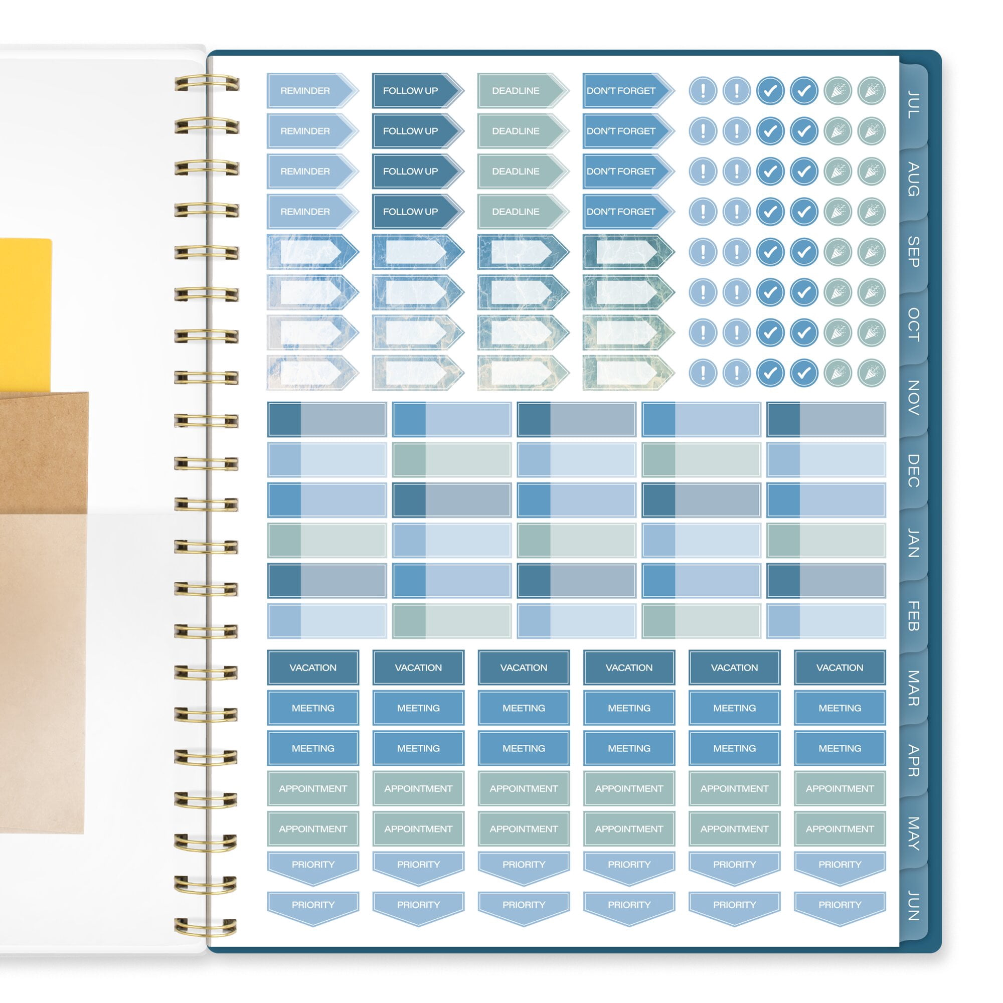 Mead Cambridge Oceana Academic 2026-2027 Weekly Monthly Planner Large 8 12 x 11