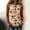 Orange#87, variant on Yteetum Women's Summer Tank Tops Sleeveless Crewneck Floral Printed Shirts Womens Casual Loose Fits Lightweight Comfy Tanks