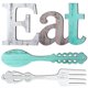 thumbnail image 1 of Moyic Eat Fork Spoon Sign Set Pared interior Letreros de rústica Decoración Restaurante Café Ornamento Inauguración de la casa Artesanía Decoración del hogar Moyic HA010382-00, 1 of 1