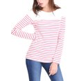 thumbnail image 2 of CamiseDe ManLarPaMujer bloque de colorrayas triple color simple Roclaro S, 2 of 6