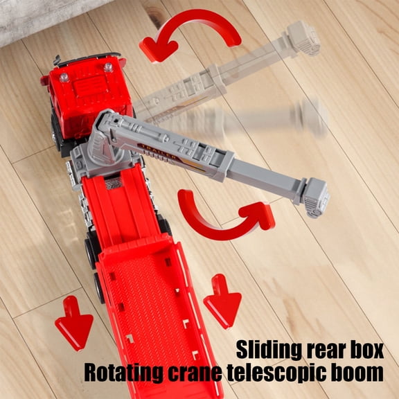 OKKVV Inertial Play Construction Trucks – Alloy Excavator, Bulldozer, Concrete Mixer, Tanker Truck, Crane Vehicle Toys for Boys 3-6 Years Old(Multicolor)