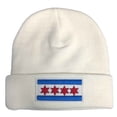 thumbnail image 2 of City of Chicago 'Super Flag' White Knit by ThirtyFive55, 2 of 2