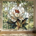 thumbnail image 2 of Peony Flower Window Hanging, Stained Glass Style Car Decoration, Elegant Sun Catcher Gift for Mom or Dad, Floral Home Decor, Unique Ornament, Beautiful Mother's Day or Father's Day Gift, 2 of 4