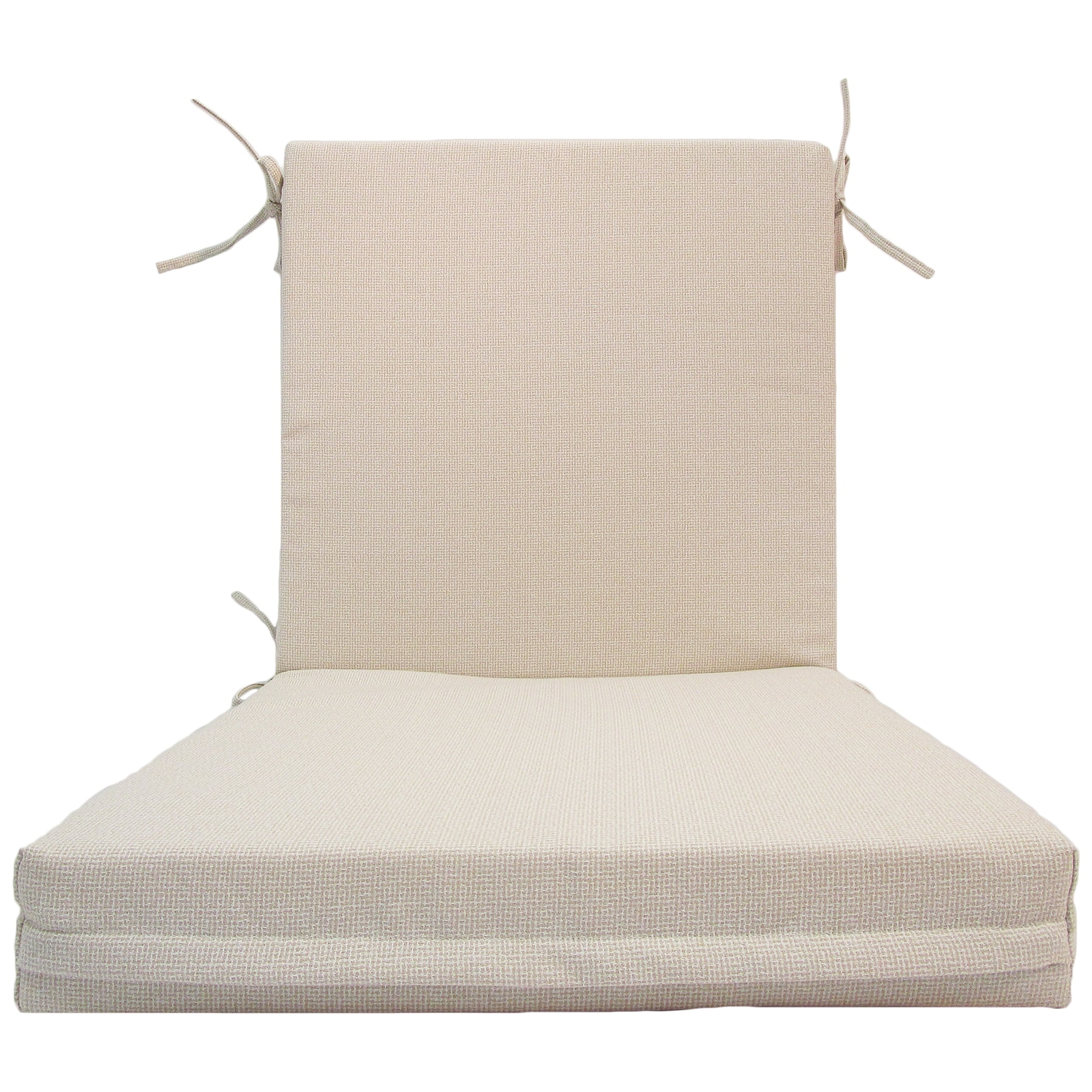 Better Homes & Gardens 44" x 20" Outdoor Chair Seat Cushion, 1-Piece, Beige
