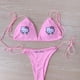 thumbnail image 4 of Sanrio-Bikini de Hello Kitty de Anime japonés Y2K para chicas picantes, traje de baño Sexy para la playa, traje de baño dividido con almohadillas para el pecho, 4 of 4