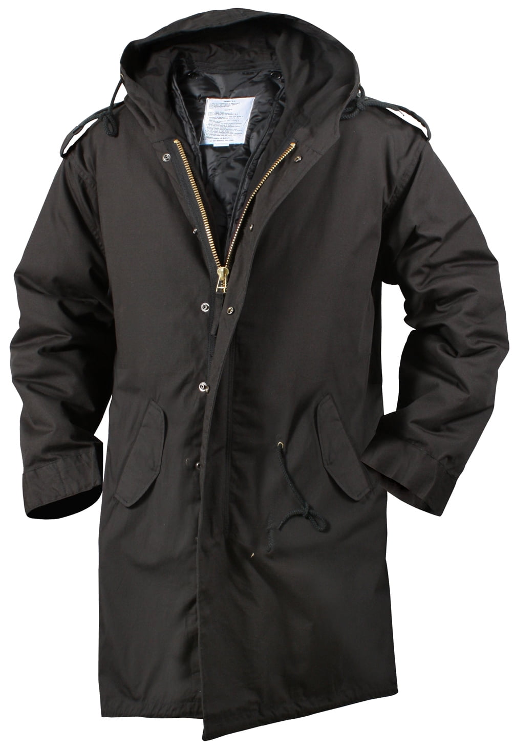 LEVI'S Water Resistant Lightweight Hooded Raincoat Jacket Black $185 M -