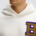 thumbnail image 4 of Fanatics Oatmeal Baltimore Ravens IconicFleece Letterman Hoodie, 4 of 7