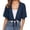 A Navy, variant on Women Tie Front Short Sleeve Cropped Bolero Shrug Thin Chiffon Fabric Lightweight Summer Daily Dress Sun Protection Layering Cover Up Topper A Beige L