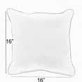 thumbnail image 5 of Mozaic Company Sunbrella Gateway Indigo Corded Indoor/ Outdoor Pillow Set (Set of 2) 16 in x 16 in, 5 of 5