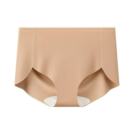 Jalioing Seamless Cotton Briefs Women s Comfort Breathable Full Coverage Panty Ladies No Show Underwear