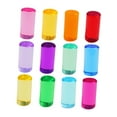 thumbnail image 4 of Juego de 12 bloques de construcción de arcoíris para niños, bloques cilíndricos acrílicos coloridos y lisos Diámetro 5cm, 4 of 9