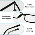 thumbnail image 3 of Monture de Lunettes Tendance Mode Personnalité Anti-Bleu, en TR, AC, 3 of 5