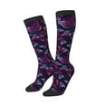 thumbnail image 2 of Balery Purple Butterfly Fun Novelty Socks Men'S Women'S Crew Socks Funny Crazy Novelty Socks Quirky And Cool Socks, 2 of 9