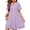 C-Purple, variant on Summer Dresses for Women V Neck Short Sleeve Casual A Line Dress Flowy Swing Ruffle Sundress with Pockets